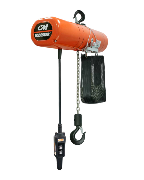 CM Lodestar Model L 1 Ton Electric Hoist, 16 fpm Single Speed (3522NH)