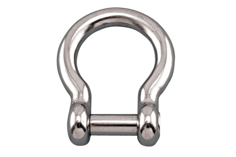 Suncor - 3/8" Bow Shackle 316 stainless with no Snag Pin