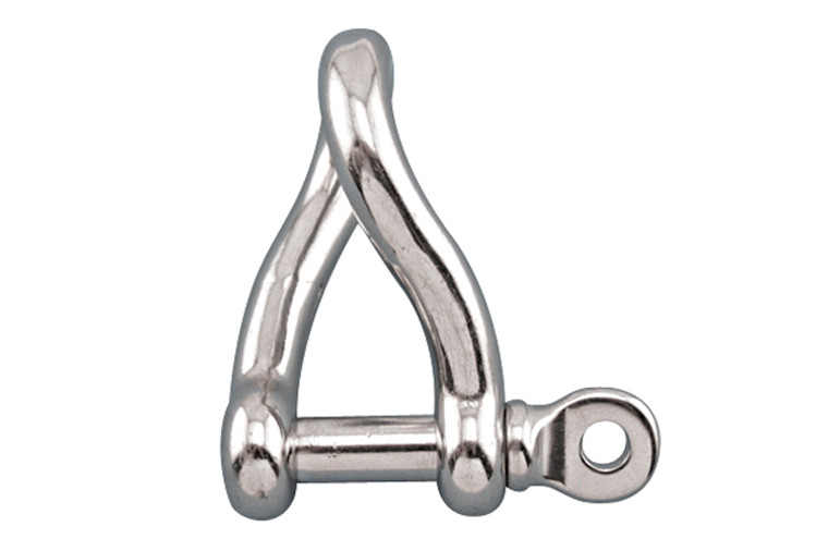 Suncor - 1/4" Twist Shackle 316 stainless with Screw Pin