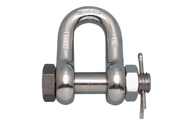 Suncor 1/4" Bolt Chain Shackle 316 stainless with Oversize Bolt