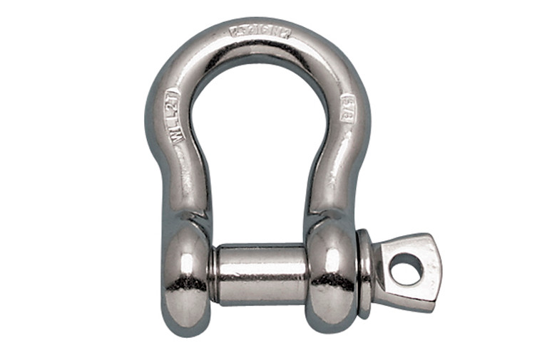 Suncor - 7/16" Anchor Shackle 316 stainless with Oversize Screw Pin Suncor - 7/16" Anchor Shackle 316 stainless with Oversize Screw Pin