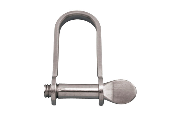 Suncor 3/16" Stamped D Shackle 304 stainless with Screw Pin