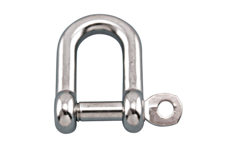 Suncor - 1/4" Straight D Shackle 316 stainless with Captive Pin Suncor - 1/4" Straight D Shackle 316 stainless with Captive Pin