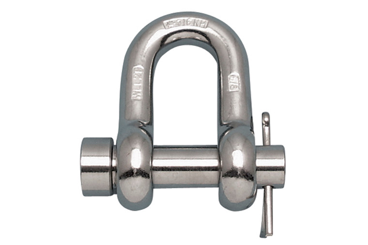 Suncor - 3/4" Round Pin Chain Shackle 316-NM Stainless Steel with Oversize Round Pin