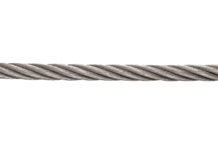 Suncor - 1/4" Wire Rope 304 Stainless Steel - 7 X 19