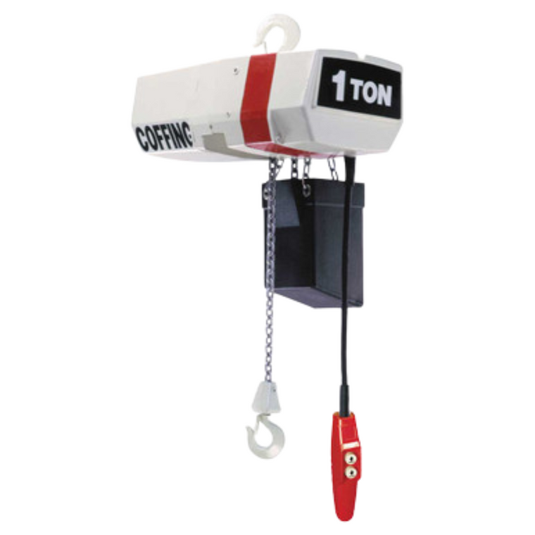 COFFING EC 1 Ton Electric Hoist 12 fpm Single or Three Phase
