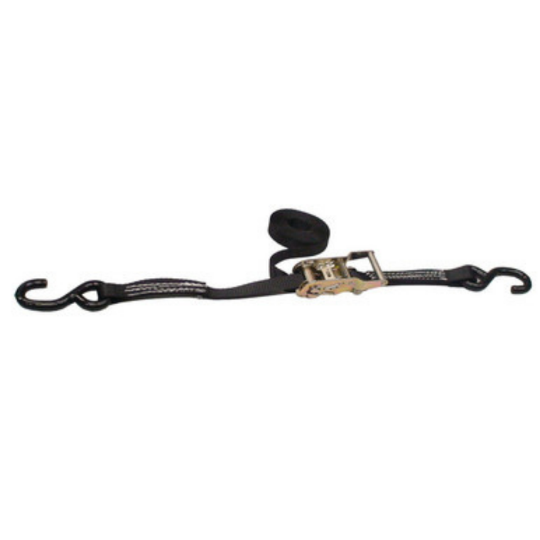 Stren-Flex 1" x 15ft Ratchet Tie-Down Assembly w/ Vinyl Coated S-Hooks