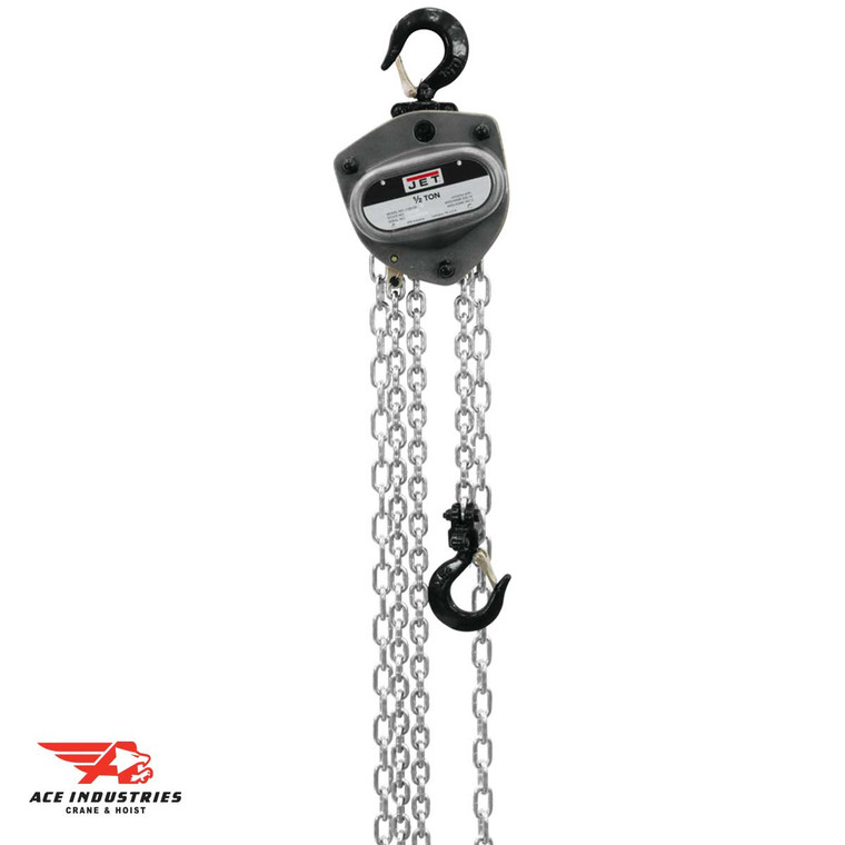 JET L-100, 1/2 Ton Hand Chain Hoist w/Overload Protection