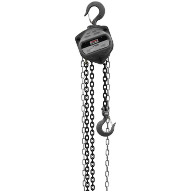 JET L 100 1 Ton Hand Chain Hoist w Overload Protection