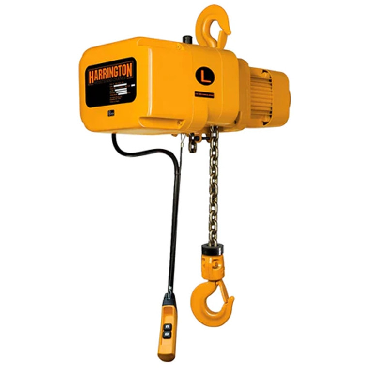 Harrington NER II 1/8 Ton Electric Hoist - 55 fpm, Three Phase