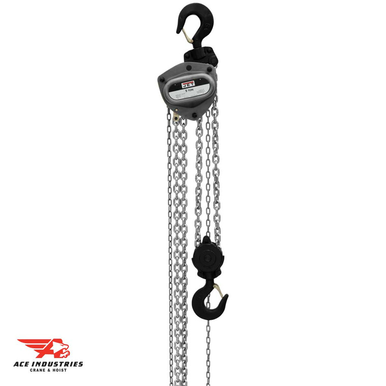 JET L-100, 5 Ton Hand Chain Hoist w/Overload Protection