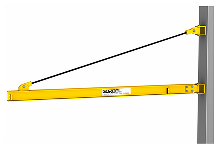 Gorbel WB 100 -1/2 Ton Wall Bracket Jib Crane, 8-30 ft. Span