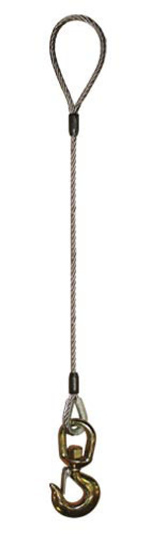 Talon - 5,000 lb. Eye & Hook 1/2" Wire Rope Sling