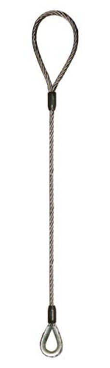 Talon - 24,000 lb. Eye & Thimble 1-1/8" Wire Rope Sling