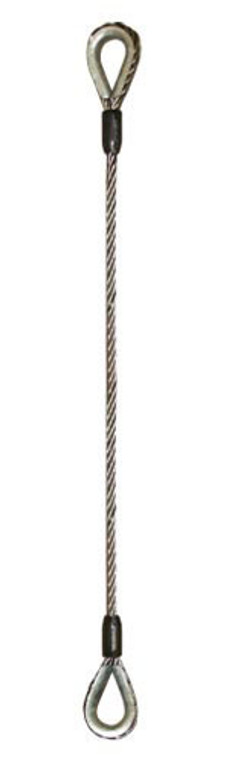 Talon - 11,200 lb. Thimble & Thimble 3/4" Wire Rope Sling