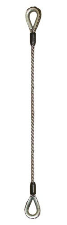 Talon - 15,200 lb. Thimble & Thimble 7/8" Wire Rope Sling