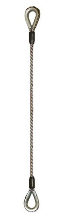 Talon - 2,800 lb. Thimble & Thimble 3/8" Wire Rope Sling Talon - 2,800 lb. Thimble & Thimble 3/8" Wire Rope Sling