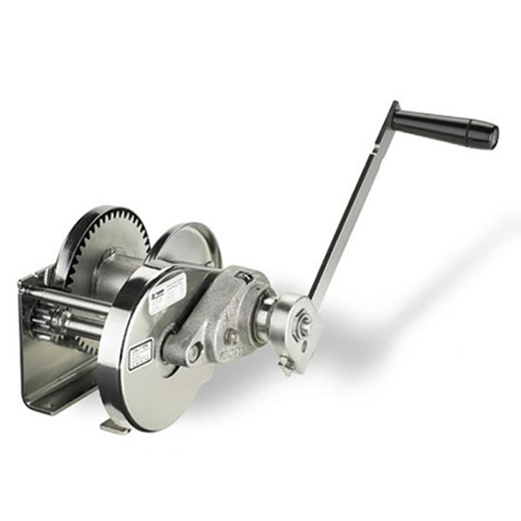 Thern M4312PBSS Model-2,000 lb. Spur Gear Hand Winch-Stainless Steel