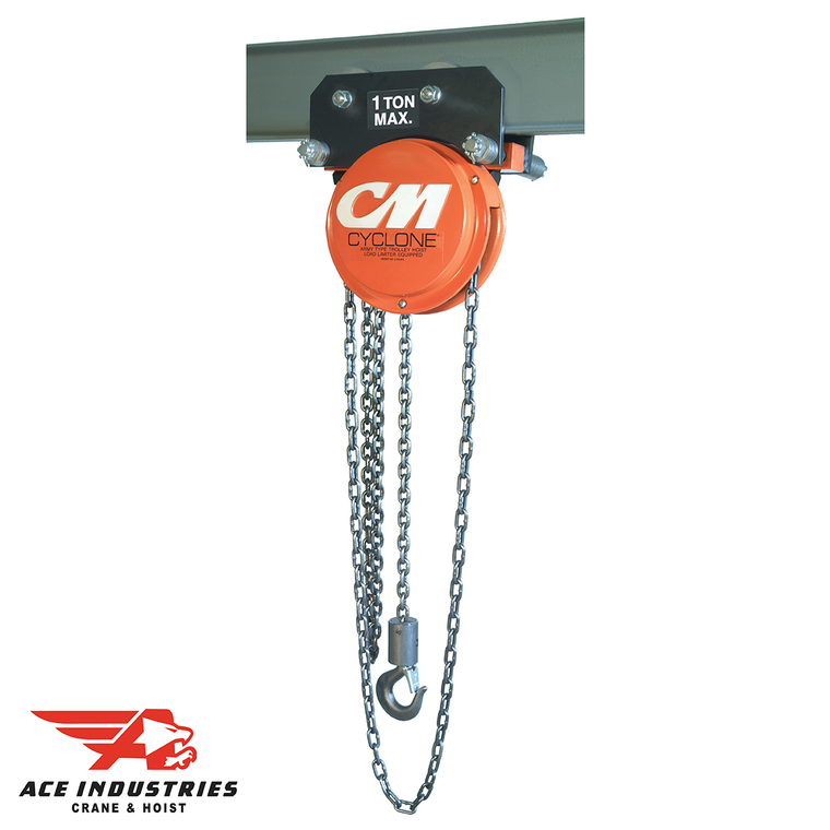 CM Cyclone 8 Ton Integrated Trolley Hand Chain Hoist