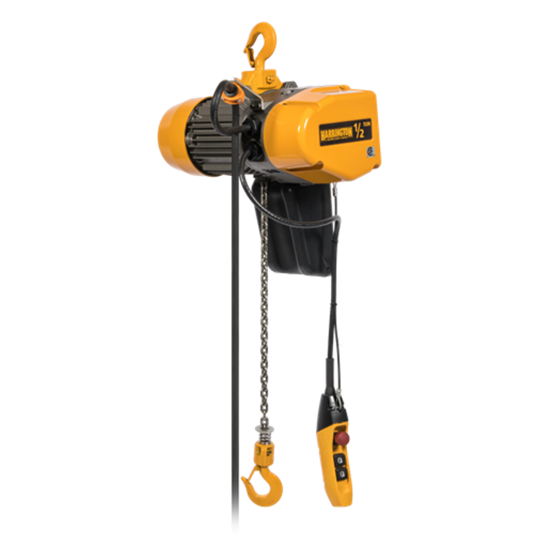 Harrington EQ 1/4 Ton Electric Chain Hoist, VFD-6:1