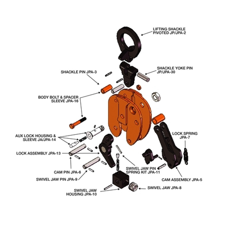 J.C. Renfroe Model J Series 12 Ton Rebuild/Repair Kit