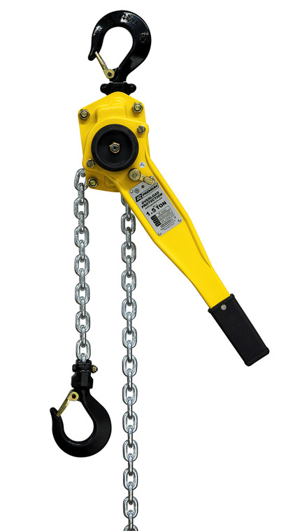 OZ Premium 1-1/2 Ton Chain Lever Hoist, w/Overload Protection