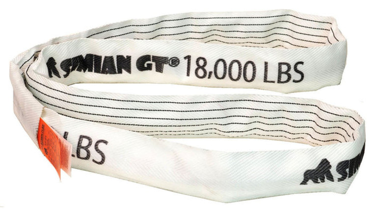 Stren-Flex Simian GT 18,000 lb White Polyester Endless Roundsling