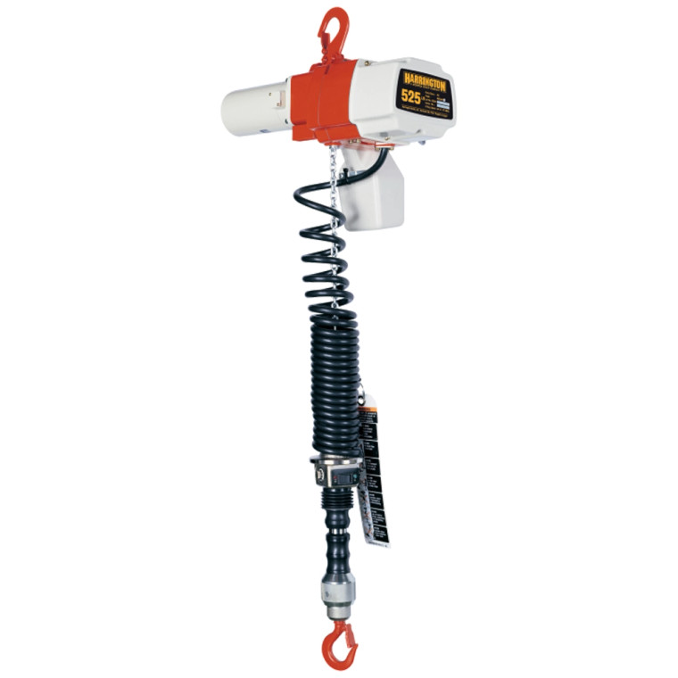 HARRINGTON ED-DA Series 125 lb. Electric Chain Hoist, Cylinder Control Dual Speed