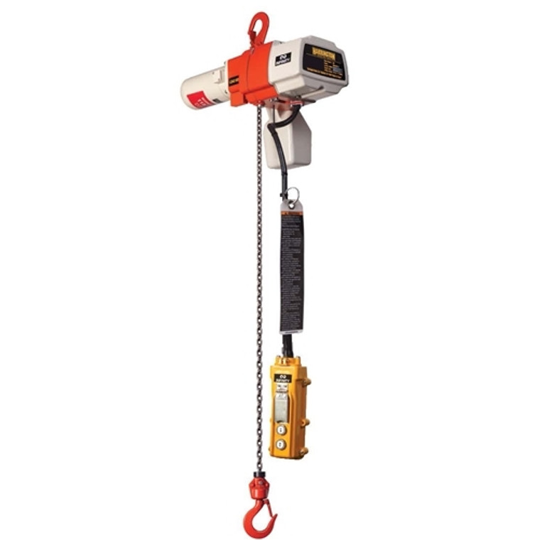 HARRINGTON ED-DSA Series 125 lb. Electric Chain Hoist, Dual Speed Infinity