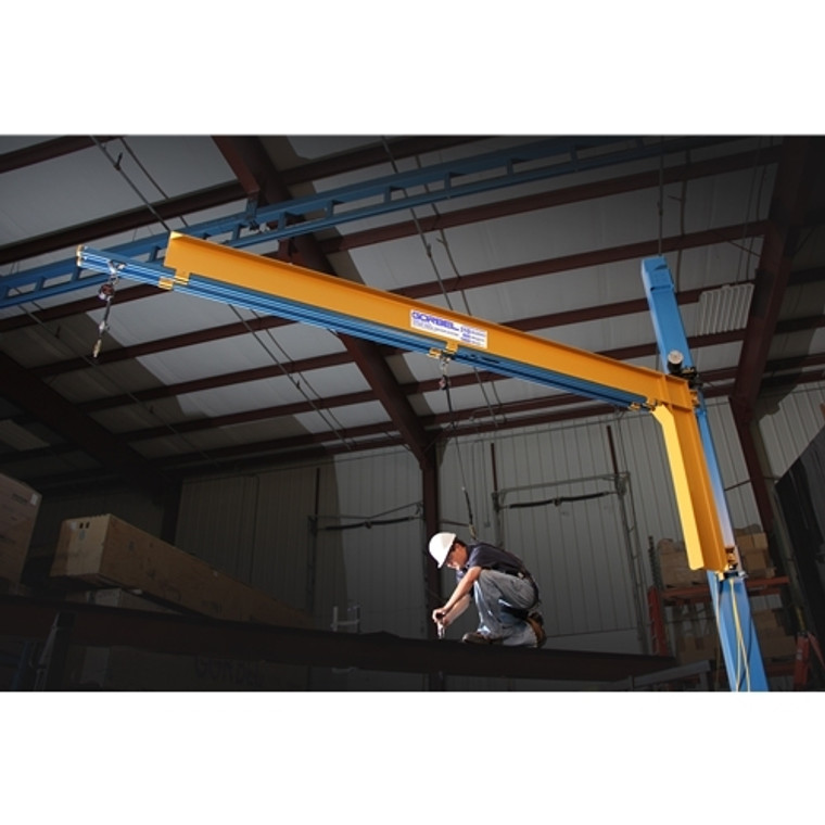 Gorbel Tether Track 14' Swing Arm Fall Arrest System, Single Person / Single Track