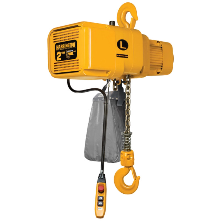 Harrington NER II 2 Ton Electric Hoist - 28 fpm, Three Phase