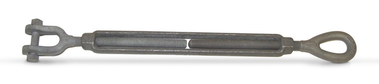 CM 7,200 WLL - 7/8x 12" Jaw & Eye Galvanized Turnbuckle (CM1412JE)