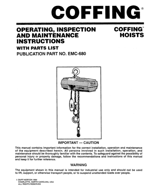 Coffing EMC - Manual