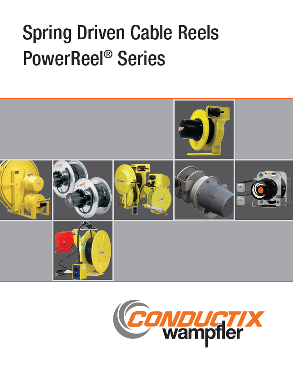 Conductix PowerReel Series Spring Driven Cable Reels Brochure