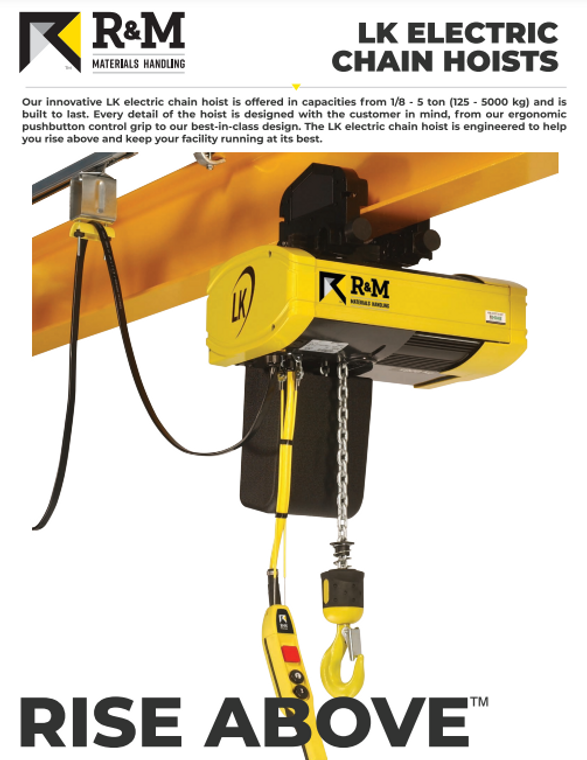 R&M LK Electric Chain Hoist Brochure