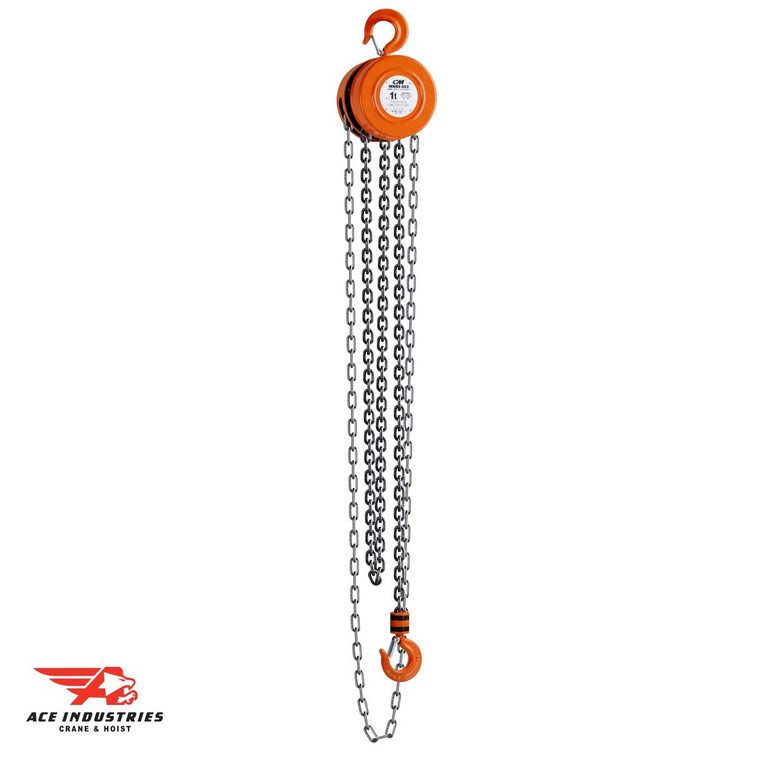 CM Series 622-A, 1 Ton Hand Chain Hoist