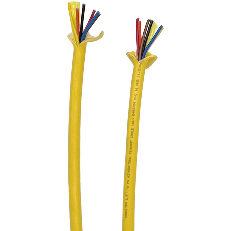 Pendant Cable - round cable, 5c/16awg Yellow