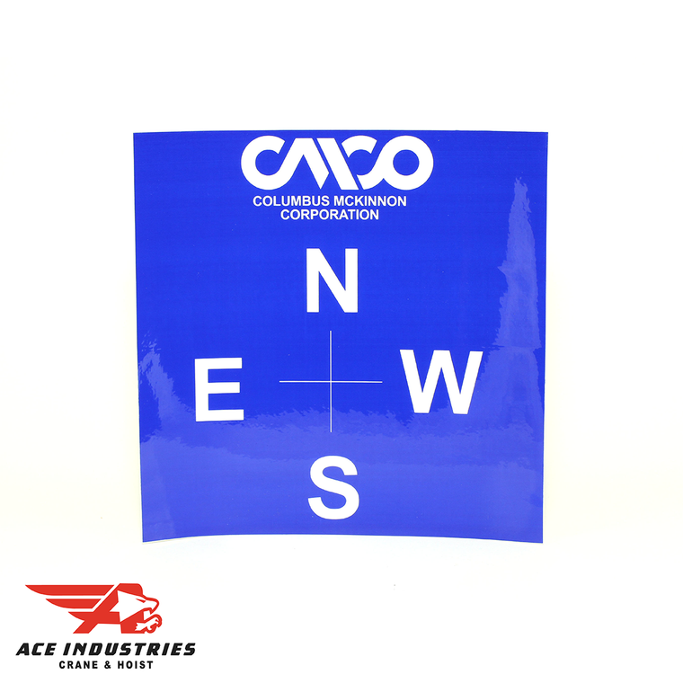 CMCO Bridge Directional Labels N-S-E-W (23616101) - Durable, Visible, and Reliable. Enhance Bridge Navigation Safety.