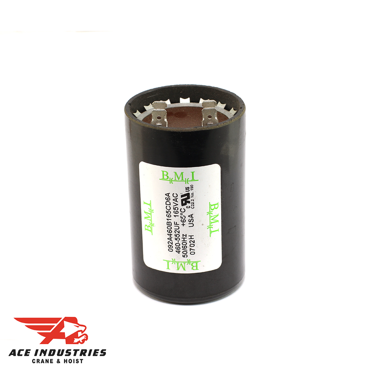Coffing Capacitor with 455MFD capacitance and 165VAC voltage rating. Ideal for power supplies and motor control circuits.
