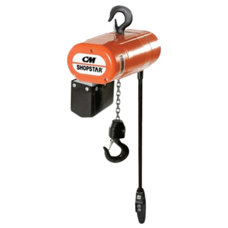 CM ShopStar 500 lb. Electric Hoist 12 fpm Single Phase