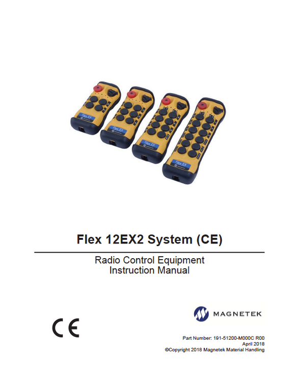 Magnetek Flex 12EX2 Radio Control Manual