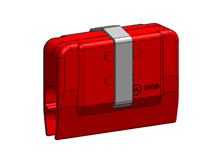 Conductix 8-Bar, Power Feed, 250A Kit, Copper Clamp, Red Polyester High Heat Case