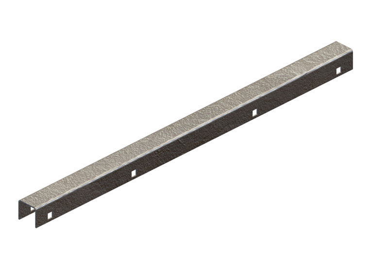 Conductix 8-Bar Transfer Cap Guide Bracket, Galvanized Steel, 17 inch Length