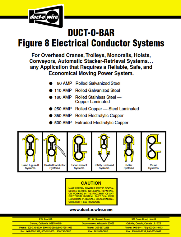 Duct-O-Wire 8 Bar Brochure