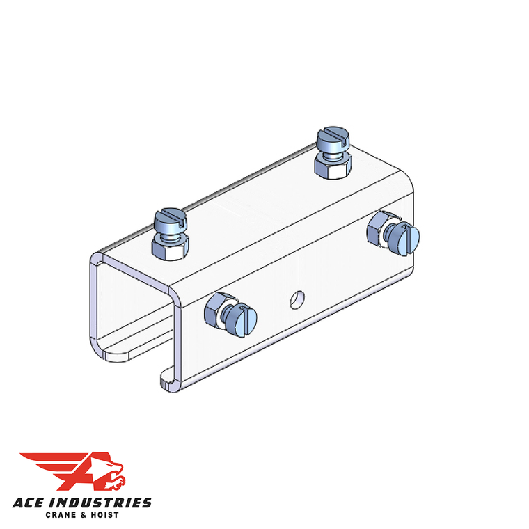Conductix Standard Duty C-Track Festoon Track Joint: Stainless steel. Reliable connection for C-Track festoon track in industrial applications.