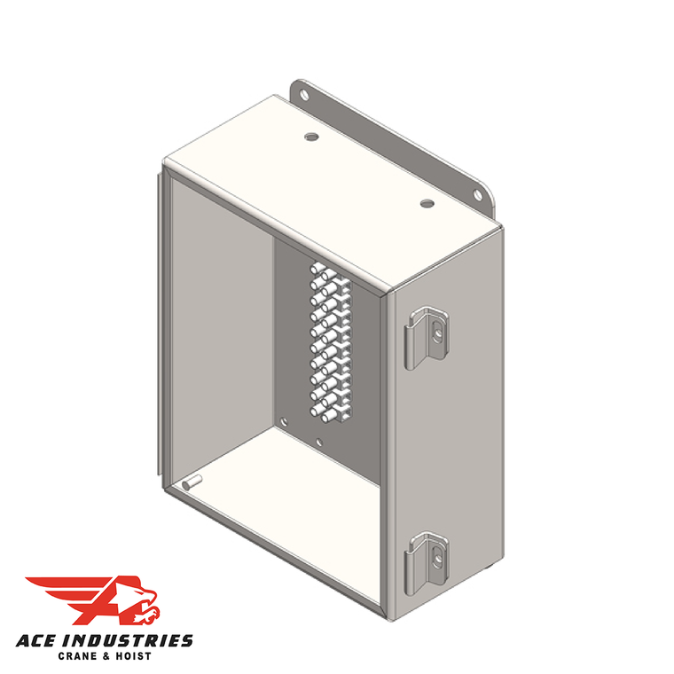 Conductix Junction Box, NEMA 12, With Terminals For 12-Pole Control, 10" x 8" x 4" - XA-28314