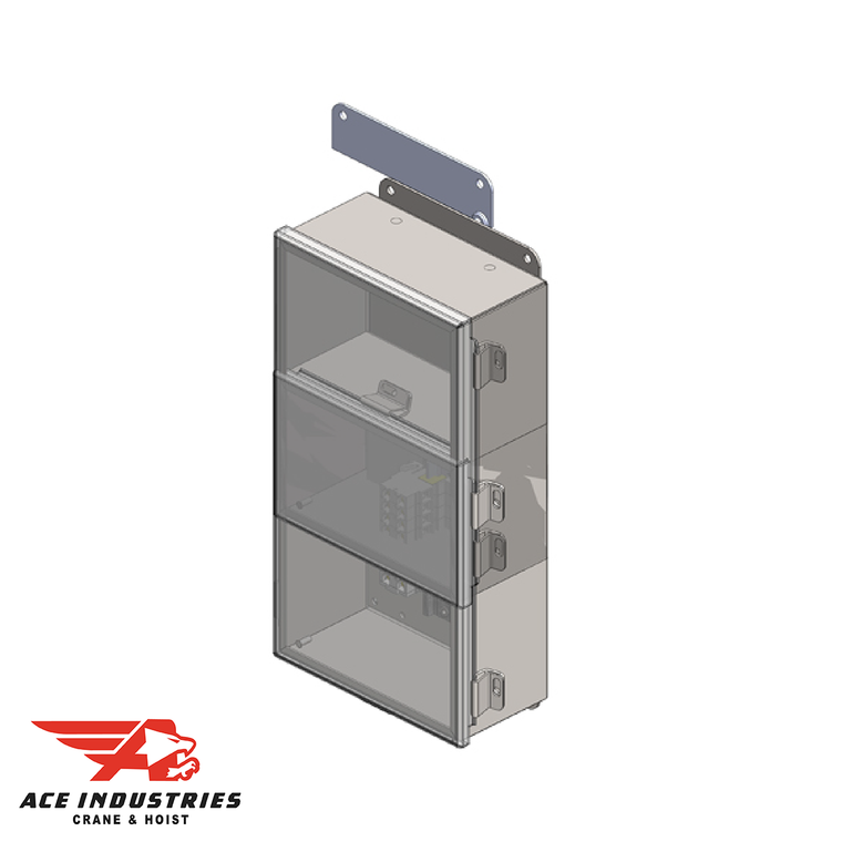 Conductix Junction Box: NEMA 12 enclosure with 8-Pole Power terminals. 10" x 8" x 4" size.