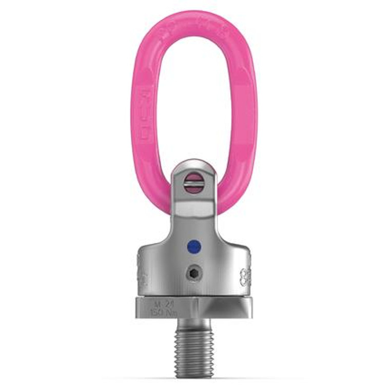 Rud 1.5 Ton Pink Swivel Eye Bolt - Caldwell Heavy Duty Lifting Point front view Rud 1.5 Ton Pink Swivel Eye Bolt - Caldwell Heavy Duty Lifting Point front view