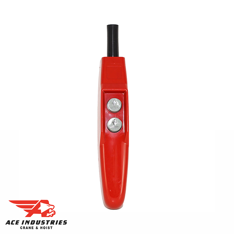 Coffing Push Button- 1 Speed, 2 Button, Red, 36900R