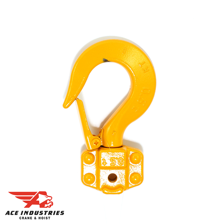 Harrington Bottom Hook Set M3021A005: Durable and secure lifting accessory for reliable load connection. Compatible with Harrington hoists.